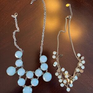2 Blue and Gold Necklaces